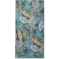 Nef-Nef Leaferio Πετσέτα Θαλάσσης Microfiber Navy Μπλε 80x160cm