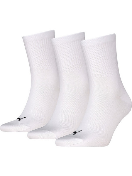 Puma Ανδρικές Κάλτσες Ψηλές με Σχέδια Λευκές 3Pack 701236900-001