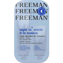 Freeman Night In Recovery Duo Sachet Κρεμώδης Μάσκα Προσώπου για Ενυδάτωση & Καταπράυνση 9ml