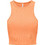Only Γυναικείο Καλοκαιρινό Crop Top Ριπ Πορτοκαλί 15289846
