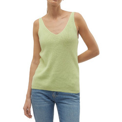 Vero Moda Γυναικείο Καλοκαιρινό Top Πλεκτό Πράσινο 10281877