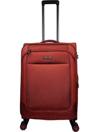 RCM 214 Βαλίτσα Μεσαία 66x42x24cm με 4 Ρόδες Κόκκινη