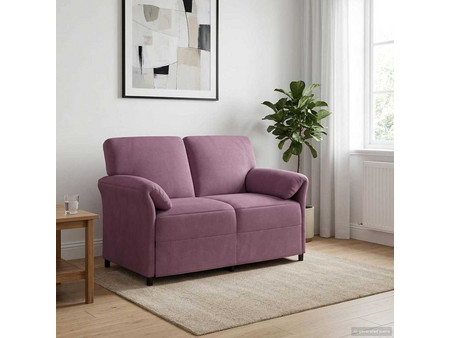 vidaXL Διθέσιος Καναπές Βελούδινος Μωβ 138x83x95cm 42033952