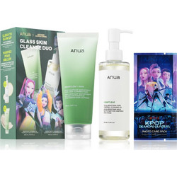 Anua Heartleaf Pore Control Cleansing Oil 200ml + Quercetinol Pore Deep Cleansing Foam 150ml + K-Pop Demon Hunters Photo Card Pack 3τμχ