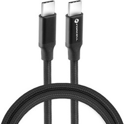Forcell F-ENERGY C357 Braided USB-C to USB-C 100W 1m Black