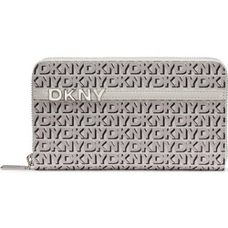 DKNY Μεγάλο Γυναικείο Πορτοφόλι με Φερμουάρ Γκρι R5215M28-MMW