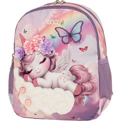 Polo Pixie Unicorn Σχολική Τσάντα Πλάτης Νηπιαγωγείου Μωβ 911002-8455