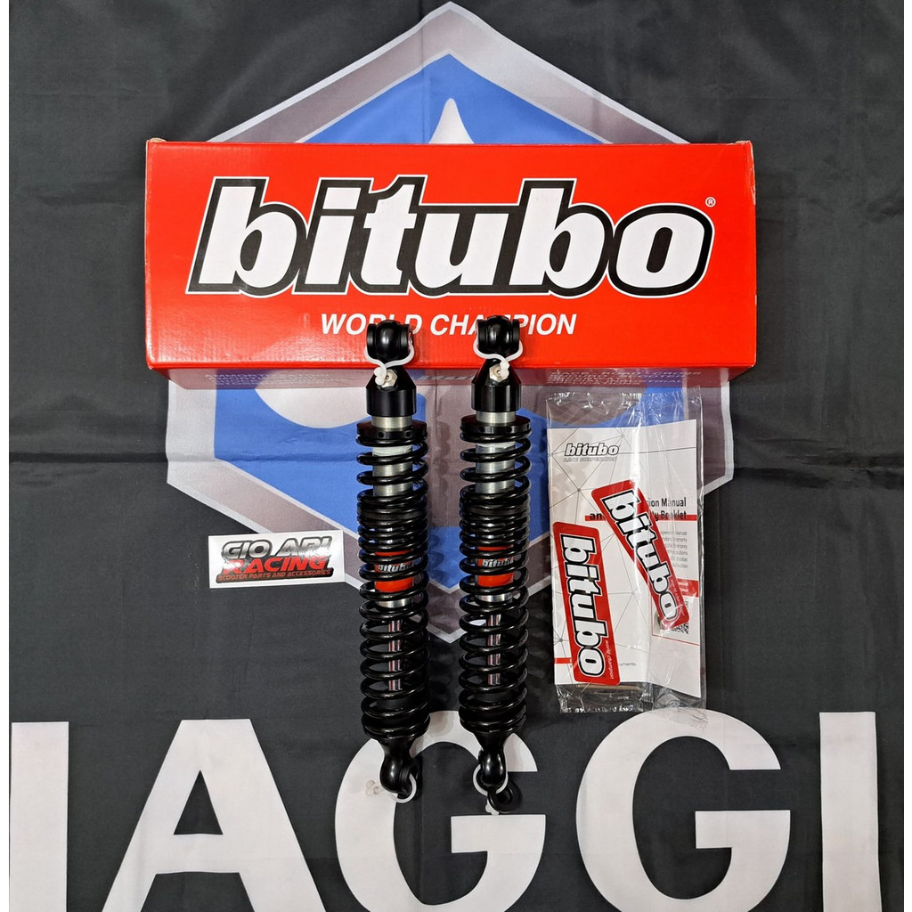 Bitubio Clean BITUBO Σετ Αμορτισέρ Μηχανής Πίσω Αζώτου Λαδιού για Piaggio Beverly 300 ...