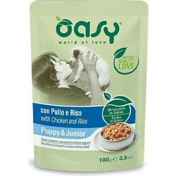 Oasy World of Love Puppy & Junior with Chicken & Rice 100gr