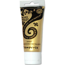 Stamperia Vivace KAB87 Metallic Gold Ακρυλικό Χρώμα Ζωγραφικής 60ml
