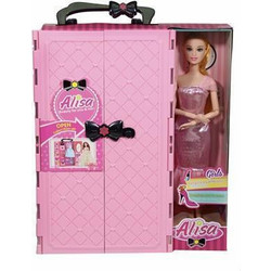 Kider Toys Alisa Κούκλα με Ντουλάπα & Φορέματα