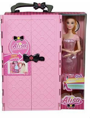 Kider Toys Alisa Κούκλα με Ντουλάπα & Φορέματα