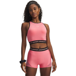 Under Armour HeatGear Αθλητικό Μπουστάκι με Μέτρια Στήριξη & Αφαιρούμενη Ενίσχυση Φούξια 6010007-600
