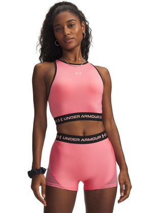 Under Armour HeatGear Αθλητικό Μπουστάκι με Μέτρια Στήριξη & Αφαιρούμενη Ενίσχυση Φούξια 6010007-600