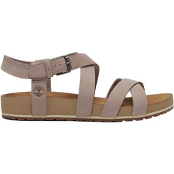 Timberland Δερμάτινα Γυναικεία Σανδάλια Γκρι TB0A2QTF-A4V