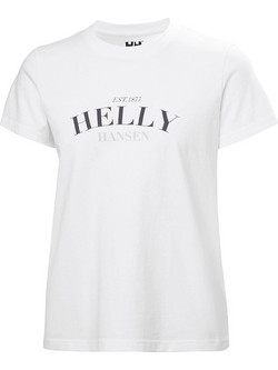 Helly Hansen Core Graphic Γυναικείο Αθλητικό T-Shirt Λευκό 54592-002