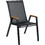 HomeMarkt Leone Πολυθρόνα Κήπου Μεταλλική Μαύρη HM6429.03