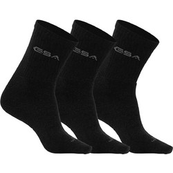 GSA Ανδρικές Κάλτσες Ψηλές Μαύρες 3Pack 8181003-001