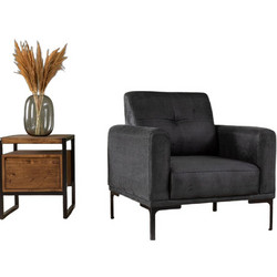 Πολυθρόνα Ανθρακί Wing Chair Mustang 8683342766739