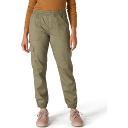 Carhartt Υφασμάτινο Γυναικείο Παντελόνι Cargo Κανονική Εφαρμογή με Λάστιχο Χακί 106522-DOVXSTLL