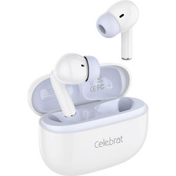 Celebrat W73 Ακουστικά Bluetooth In Ear Ανθεκτικά στο Νερό White