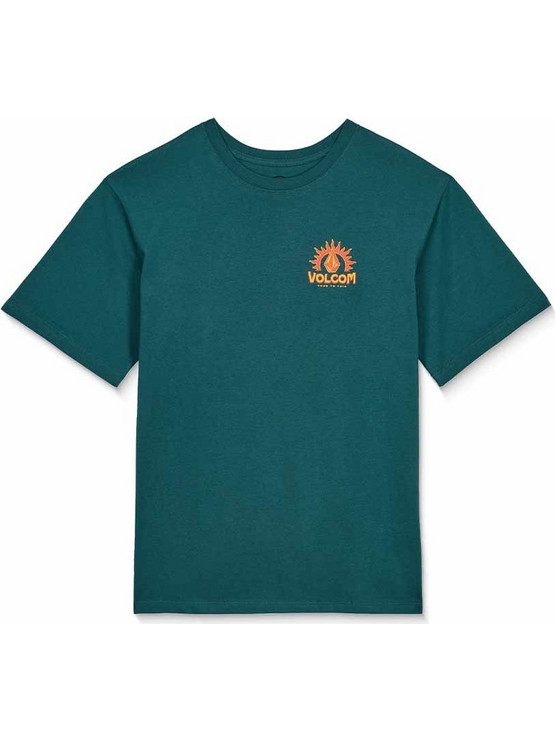 Volcom Παιδικό T-Shirt Κοντομάνικο Πετρόλ C3512621-RFG