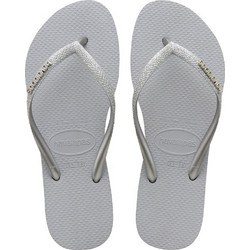 Havaianas Γυναικείες Σαγιονάρες Αντιολισθητικές Ασημί 4143975-3498