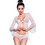 Chilirose Sexy Babydoll See Through με Δαντέλα Λευκό CR3534