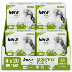 Kera Slip Maxi Premium Medium Πάνες Ακράτειας 8 Σταγόνες 4x20τμχ