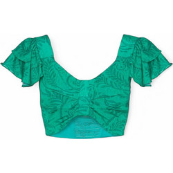 Lynne Γυναικείο Καλοκαιρινό Crop Top Βεραμάν 053-510034