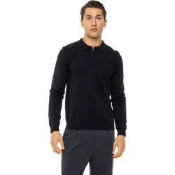 Biston Ανδρική Μπλούζα Polo Μακρυμάνικη Μαύρη 54-206-012