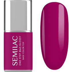 Semilac One Step 3 in 1 595 Bright Purple Ημιμόνιμο Βερνίκι Νυχιών 7ml
