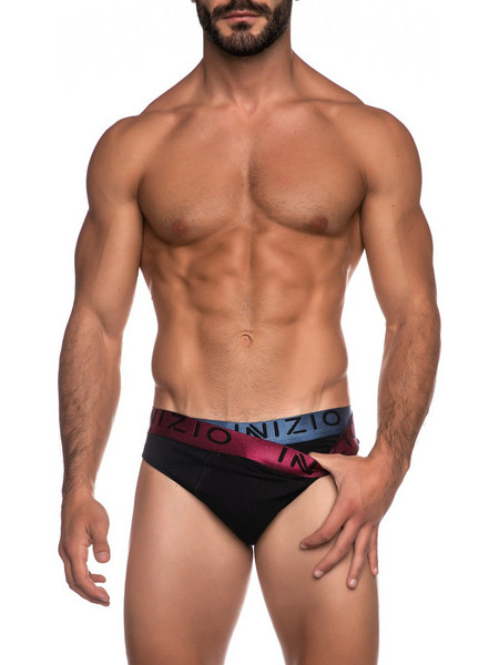 Inizio Ανδρικά Σλιπ Βαμβακερά Μαύρα 2Pack 4303