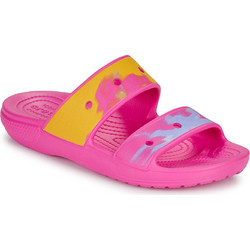 Crocs Classic Ombre Γυναικείες Παντόφλες Καλοκαιρινές Ανατομικές Αντιολισθητικές Φούξια 208282-6UC