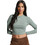 Superdry Γυναικείο Χειμερινό Crop Top Ριπ Πράσινο Mint W6011656A-1KN