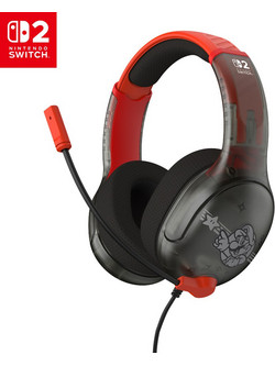 Turtle Beach Airlite Fit Mario Star Gaming Headset Over Ear Black Red