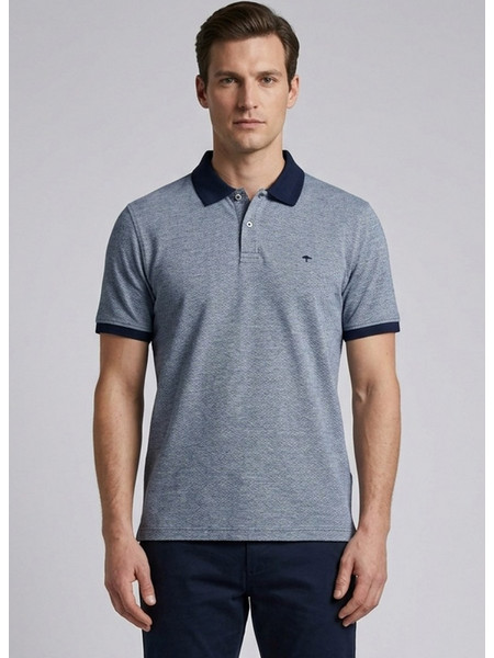 Fynch Hatton Ανδρική Μπλούζα Polo Κοντομάνικη Navy Μπλε 16041914-685