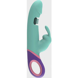Passion Labs Lust Rabbit Δονητής Rabbit 22.5cm Πράσινο Μωβ