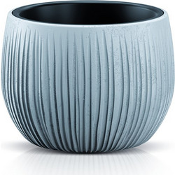 Prosperplast Beton Bowl Γλάστρα Στρογγυλή Πλαστική Γκρι 18x13.6cm DKB180-422U