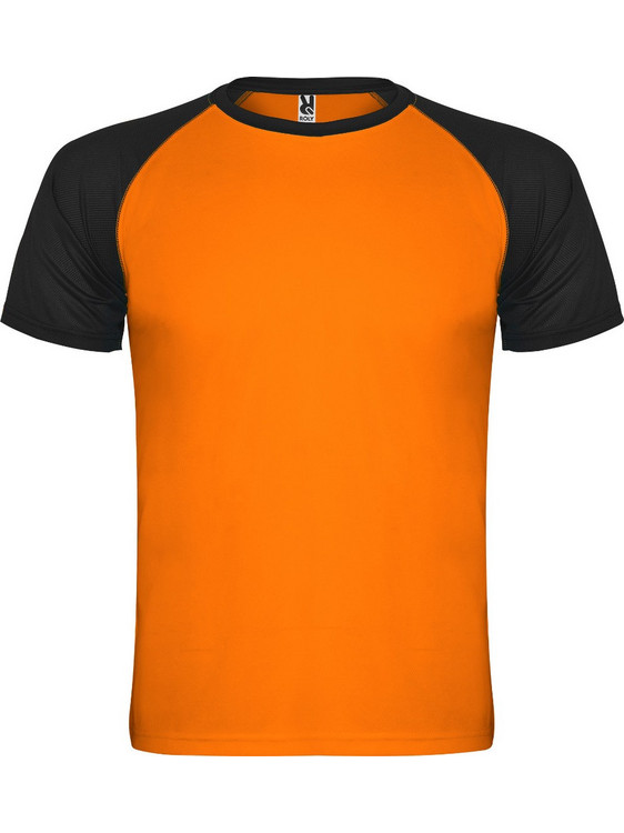 Roly Παιδικό T-Shirt Κοντομάνικο Πορτοκαλί Μαύρο CA6650-22302