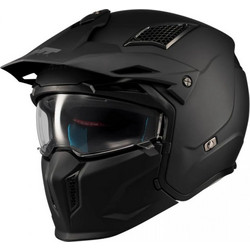 MT Streetfighter SV S Pure A1 Matt Black Κράνος Μηχανής Crossover / Modular 1200gr