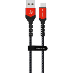 Blavec CRA-UC6BR10 Braided USB-A to USB-C 66W 1m Black Red