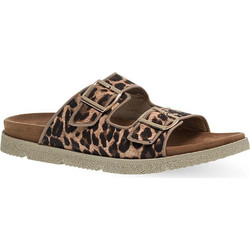 inblu Γυναικεία Σανδάλια Suede Ανατομικά Μπεζ Καφέ NR000010-011