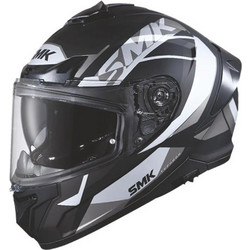 SMK Typhoon Style Black White Grey Κράνος Μηχανής Full Face 1600gr