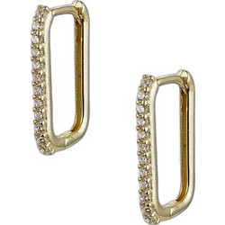 Million Diamonds Γυναικεία Σκουλαρίκια Κρίκοι από Xρυσό 14K με Ζιργκόν SK21604