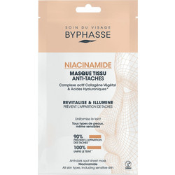 Byphasse Niacinamide Anti-Dark Spot Sheet Μάσκα Προσώπου για Ενυδάτωση & Λάμψη 18ml