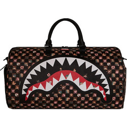 Sprayground Peeking Characters Remix D8906 Σακ Βουαγιάζ Καφέ