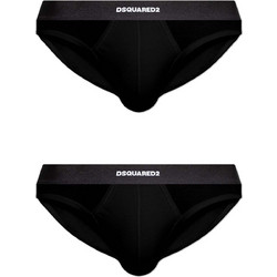 Dsquared2 Ανδρικά Σλιπ Βαμβακερά Μαύρα 2Pack DCX200070-001