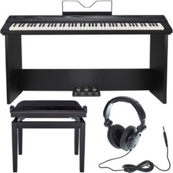 Thomann DP-28 Bundle Ηλεκτρικό Πιάνο Stage με 88 Βαρυκεντρισμένα Πλήκτρα Black