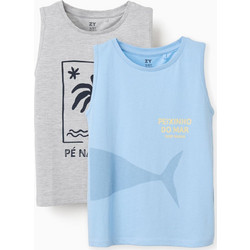 Zippy Σετ Παιδικά T-Shirt Αμάνικα Γαλάζιο Γκρι 31078343022